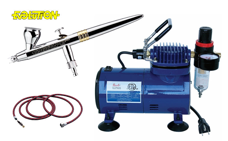Harder Steenbeck Evolution CRplus with D500SR Compressor — Midwest Airbrush  Supply Co