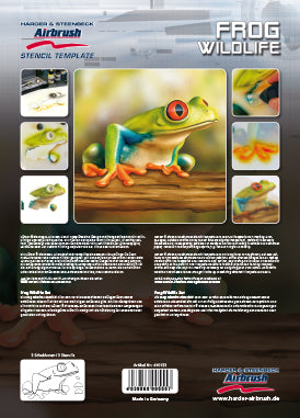 Harder Steenbeck 'Frog Wildlife' Stencils with Step by Step Instructions