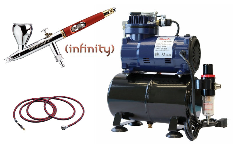 Harder Steenbeck Infinity CRplus Airbrush w/ Paasche D3000R Compressor —  Midwest Airbrush Supply Co