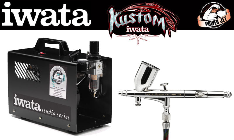 Iwata Kustom KCH - IS925 Power Jet Lite Compressor - Airbrush Set 