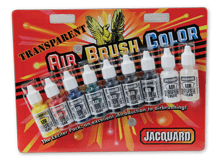 Jacquard Transparent Airbrush Exciter Pack - 1/2oz Bottle 8 Pack