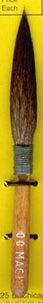 Mack Brush Series 30, Squirrel Hair Dagger Striper - Size 00