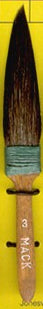 Mack Brush Series 30, Squirrel Hair Dagger Striper - Size 3