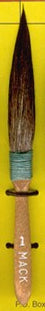 Mack Brush, Squirrel Hair Dagger Striper Series 30 - Size 1