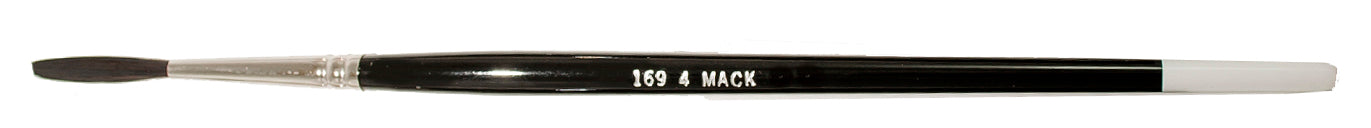 MACK Series 169 Blue Squirrel / Black Synthetic Mix Quill Brush - Size 4