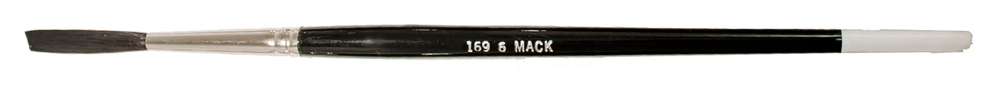 MACK Series 169 Blue Squirrel / Black Synthetic Mix Quill Brush - Size 6