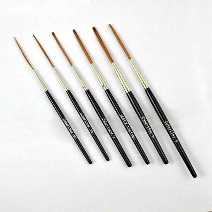 MACK Von Dago Saber Liner - Set of 6 Brushes