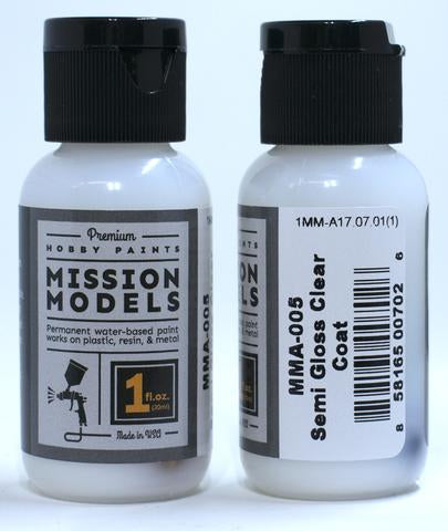 Mission Models Hobby Paint - Semi Gloss Clear