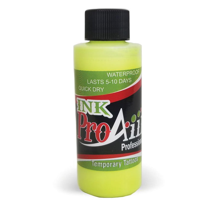 2oz ProAiir INK Alcohol-Based Airbrush Color - Fluorescent Yellow
