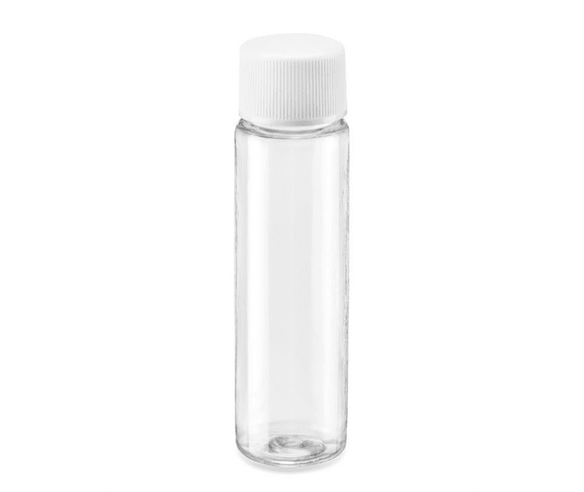 Plain-Lid Empty Clear Bottle - 1oz
