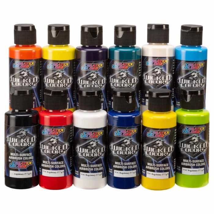 Wicked Colors Opaque Set of 12, 2oz Bottles