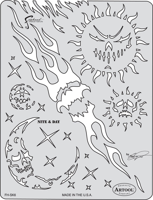 Nite &amp; Day, Artool FH-SK5 Stencil by Craig Fraser