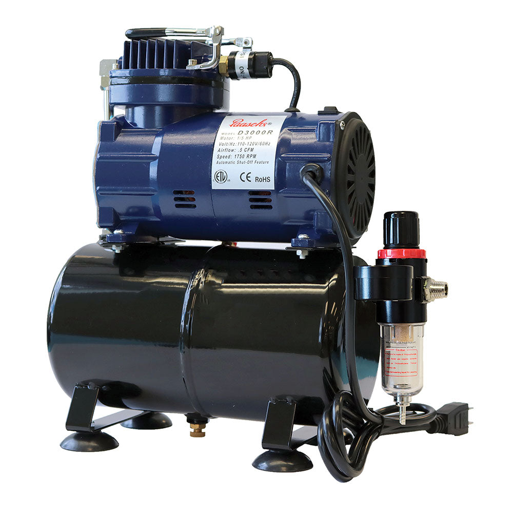 Paasche D3000R Airbrush Compressor with Storage Tank — Midwest