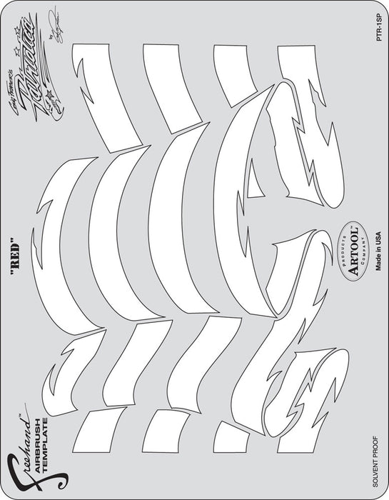 Patriotica Red, Artool Stencil PTR1 by Craig Fraser