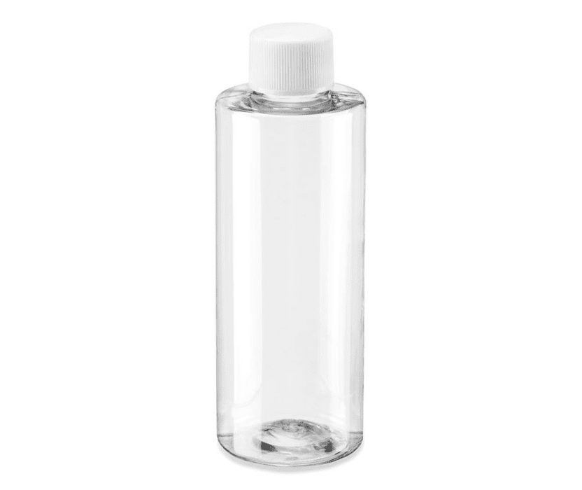 Plain Lid Crystal Clear Bottle - 4oz