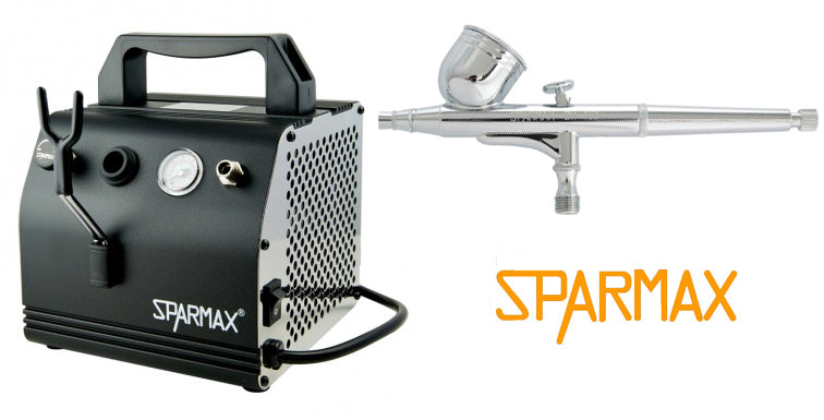 Sparmax DH-103 Airbrush with AC-27 Airbrush Compressor and Hose