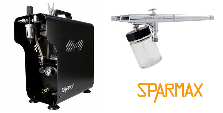 Sparmax DH-125 Airbrush with TC-620X Compressor and Hose