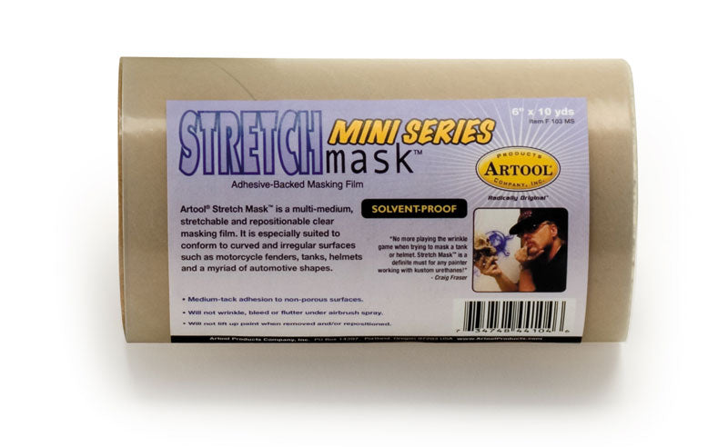 6 x 10 yds StretchMask Adhesive-Backed Masking Film — Midwest Airbrush ...