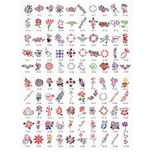Paasche Airbrush Nail Stencils, 200 Designs