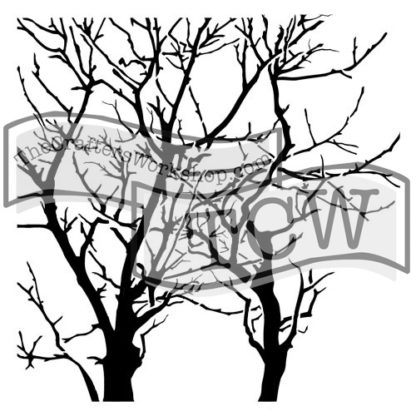 The Crafter's Workshop Stencil - 12" x 12" Branches Reverse