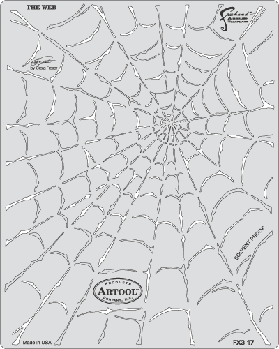 "The Web" Artool FX3 17 Stencil by Craig Fraser