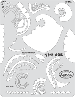 Tiki Joe, Artool Stencil FH-TM11 by Dennis Mathewson